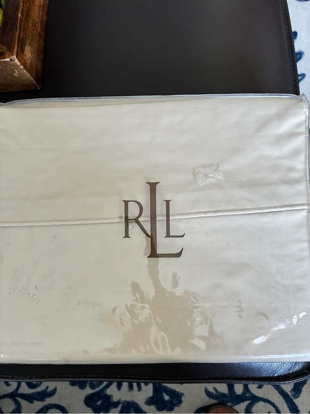 Lauren Ralph Lauren Classic 350 Thread Count Taupe Queen Flat Sheet